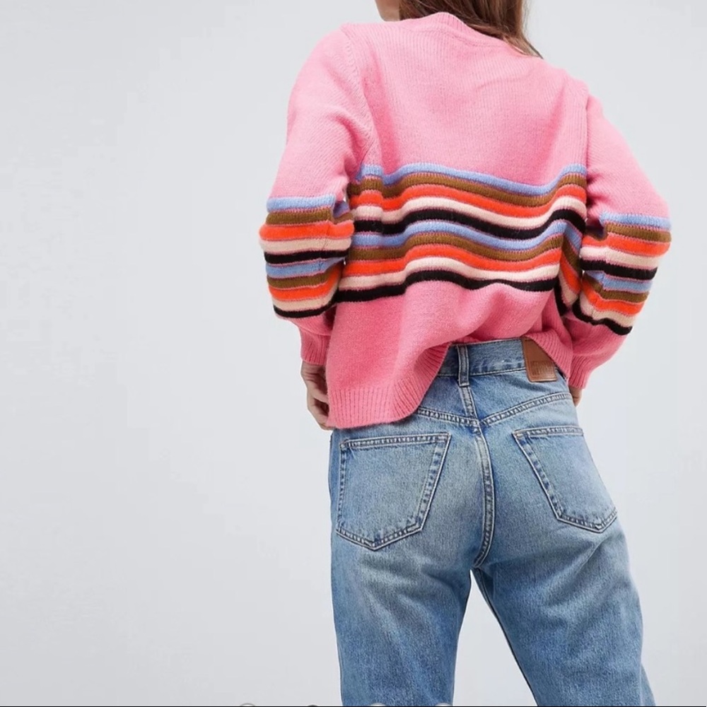 ASOS Ripple Stitch Stripe Sweater - Picture 2 of 7
